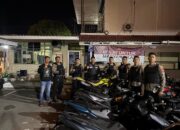 Berantas Balap Liar, Polresta Bukittinggi Kandangkan Belasan Motor Berknalpot Brong